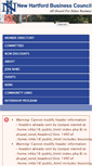 Mobile Screenshot of newhartfordbusinesscouncil.org