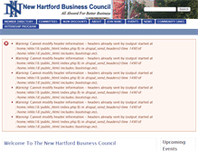 Tablet Screenshot of newhartfordbusinesscouncil.org